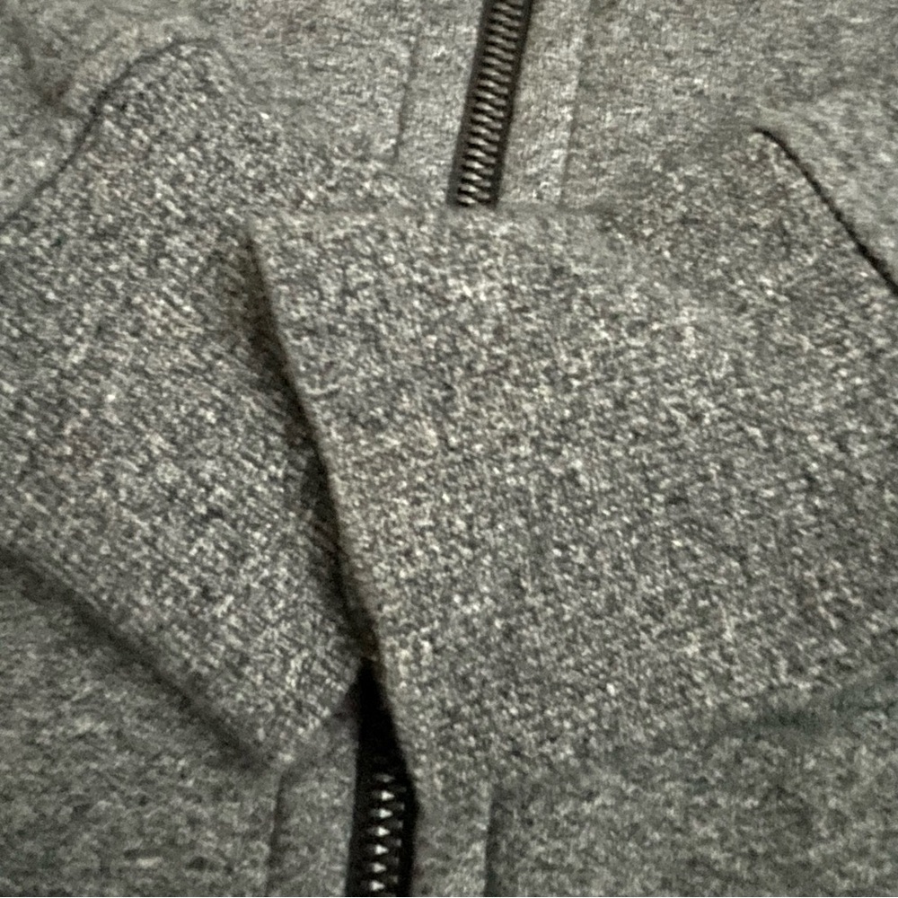 EUC Lululemon Grey Charcoal Zip-Up Hoodie (6) - Picture 5 of 7